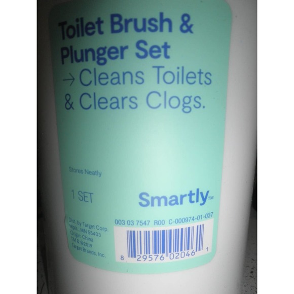 Smartly Toilet Brush & Plunger Combo Set with Holder, White + Free Shipping - Picture 4 of 4